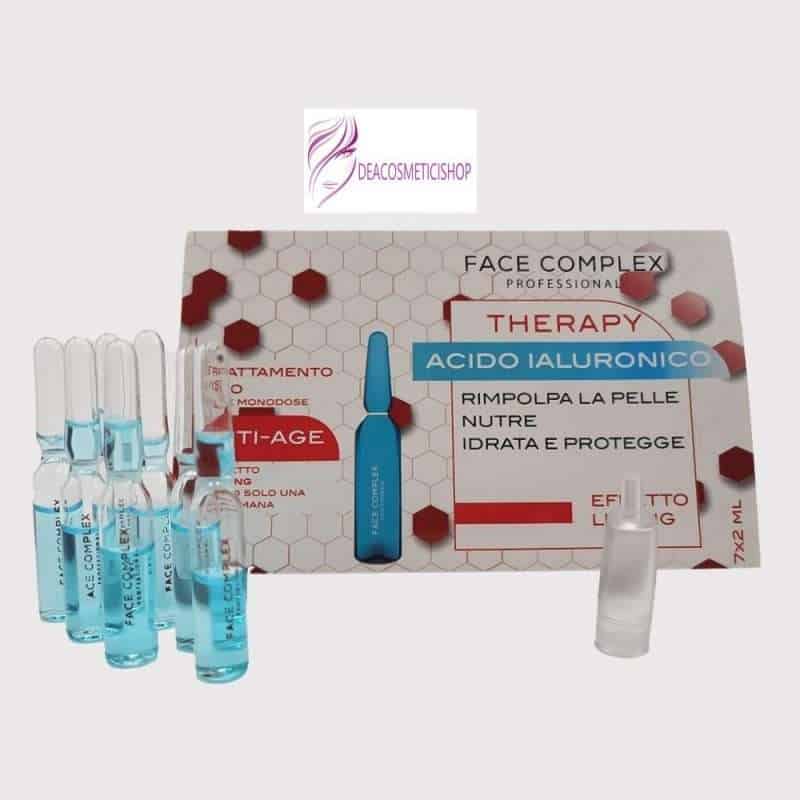 trattamento viso in fiale monodose rimpolpante all'acido jaluronico face complex 7pz 2ml