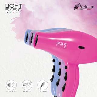 Asciugacapelli professionale PHON LIGHT 545 Melcap viola glicine