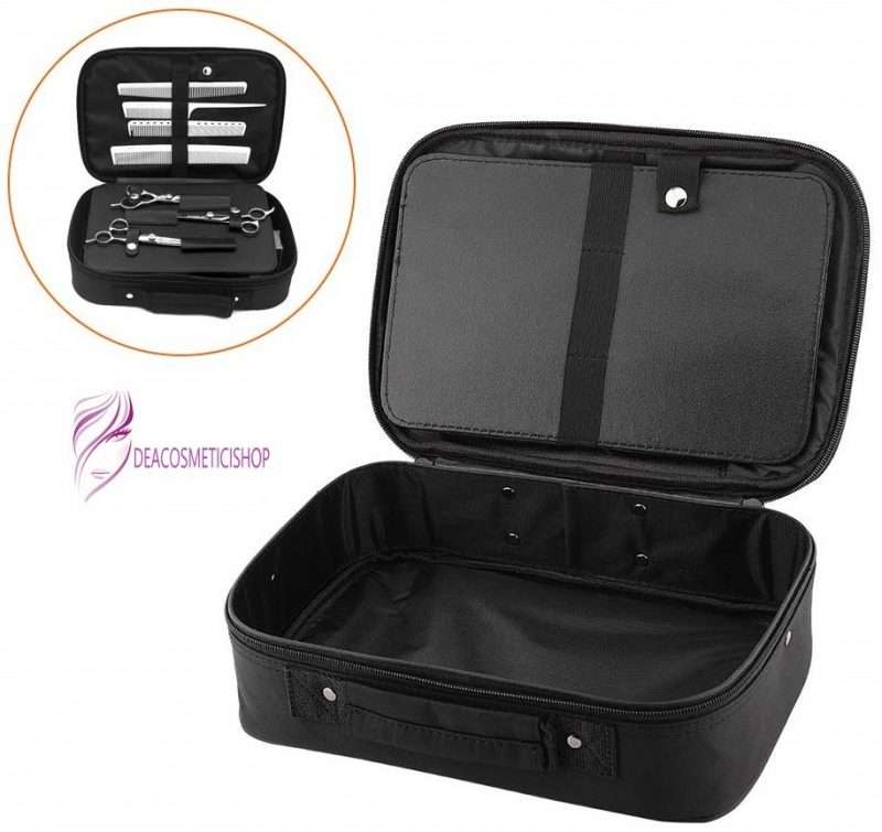 bauletto toilette per accessori barber case colore nero
