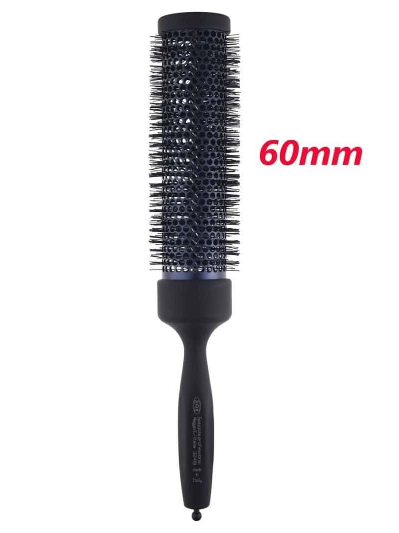 spazzola per capelli soft touch manico in legno con setola in nylon disponibile in varie misure maestri per lunghezze estreme e pieghe morbide - immagine 3
