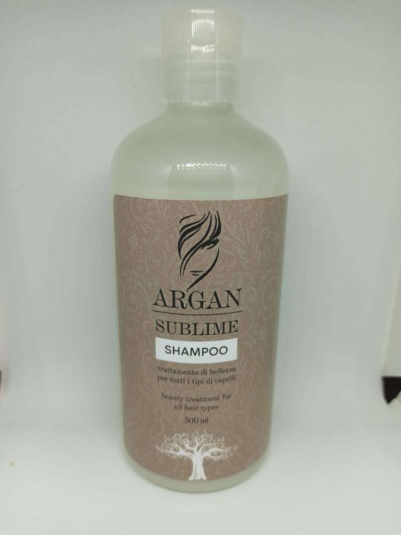 shampoo trattamento di bellezza per tutti i tipi di capelli argan sublime 500ml