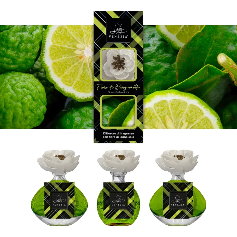 Diffusore Ambiente con Fiore Collezione Crystal disponibile 3 fragranze 100ml - immagine 3