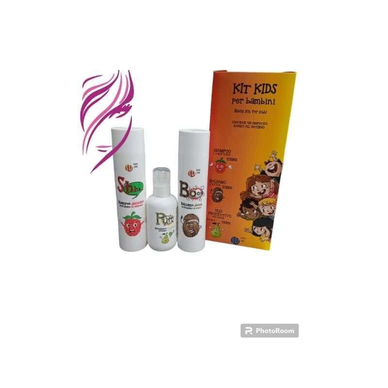 SUSAN DARNELL KIT KIDS SHAMPOO 250ML+BALSAMO 250ML+OLIO 150ML+GADGET