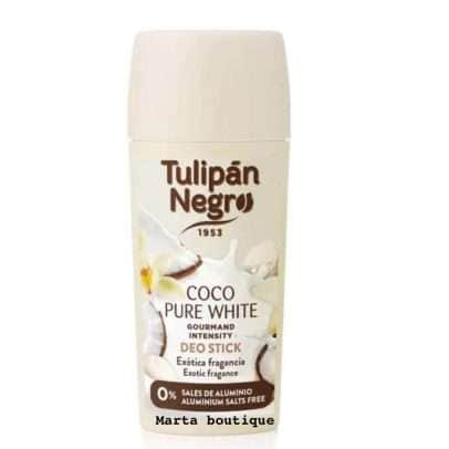 tulipan negro deo stick coco pure white 60ml
