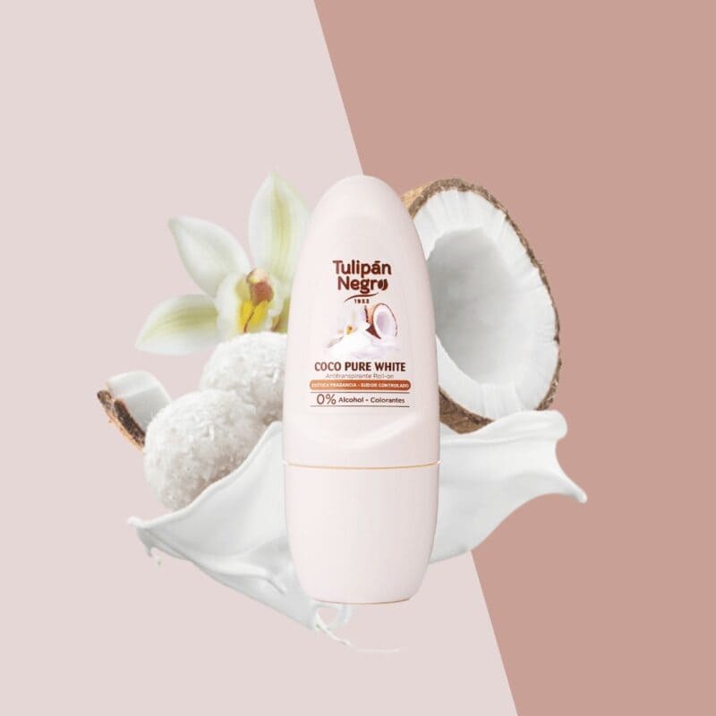 tulipan negro deo roll on coco pure white 50ml