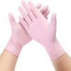 GUANTI NITRILE SENZA POLVERE ROSA MISURA S 100pz