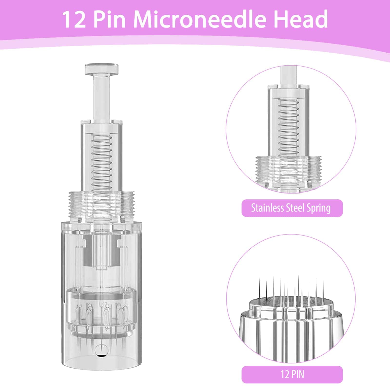 aghi per Dermapen aghi di 12 punte conf 10 pz