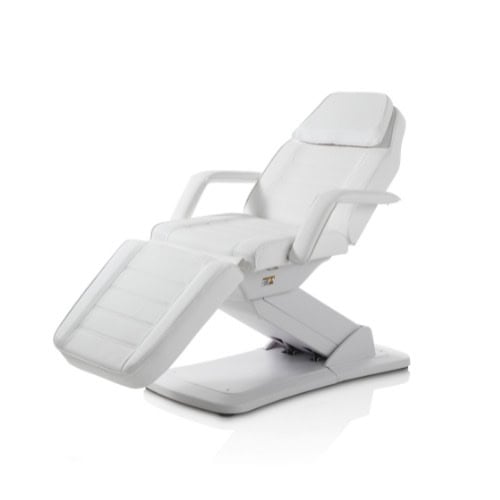 POLTRONA ESTETICA TEKNO FIT BIANCA ELETTRICA 3 MOTORI MOD.2214-A