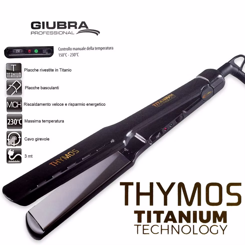 PIASTRA THYMOS TITANIUM NERO