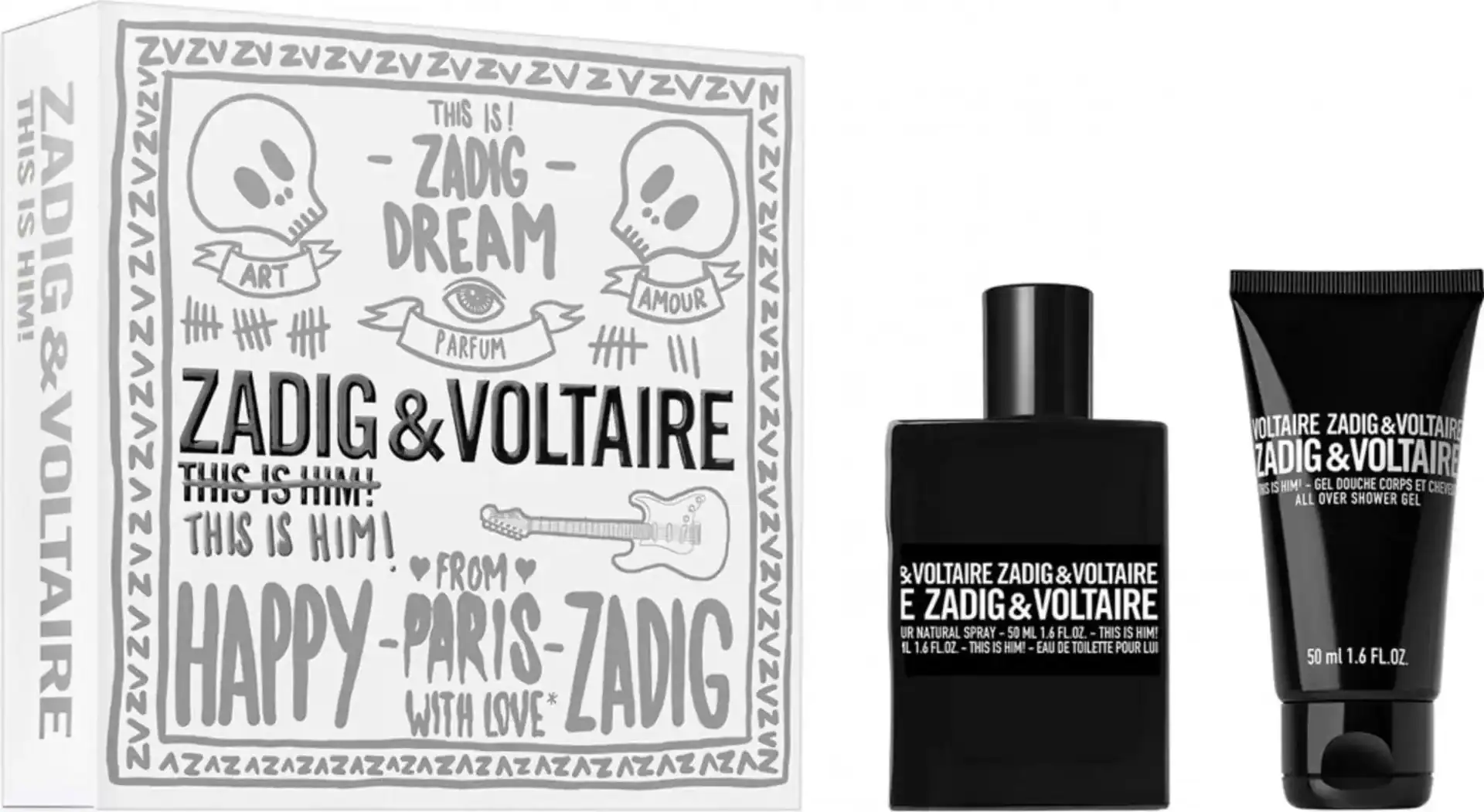 ZADIG & VOLTAIRE COFANETTO THIS IS HIM EDT 50ML+S/G 50ML